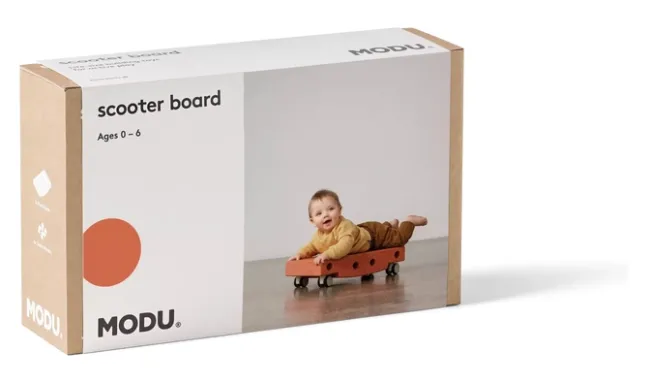 MODU® Scooter Board Rollbrett orange/hellgrün
