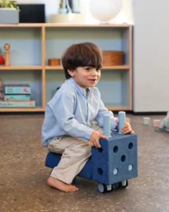 MODU® Tiny Ride Rutschfahrzeug dunkelblau/hellblau