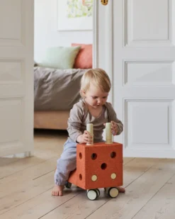 MODU® Tiny Ride Rutschfahrzeug orange/hellgrün