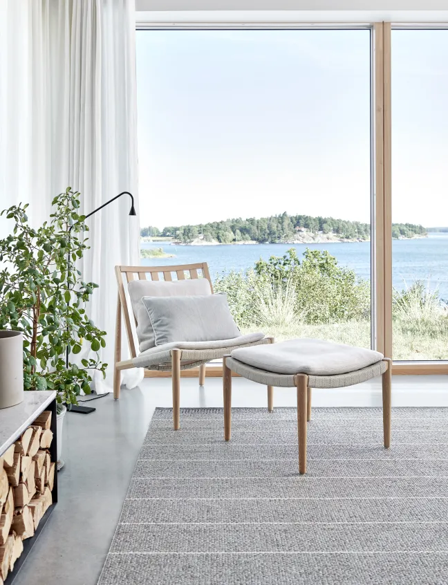 Pappelina Teppich Belle Concrete 60 x 125 cm BE9C612