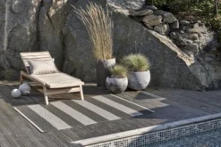 Pappelina Teppich Bob Charcoal Linen 70 x 225 cm BO9A722