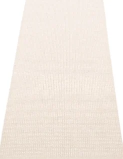 Pappelina Teppich Emm Vanilla/White Metallic 70 x 180 cm EMM0C718