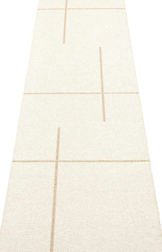 Pappelina Teppich Fred Beige Vanilla 70 x 270 cm FR6E727