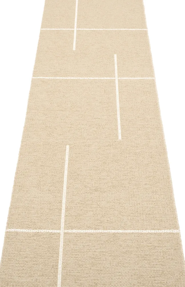 Pappelina Teppich Fred Beige Vanilla 70 x 270 cm FR6E727