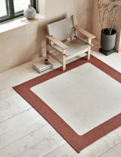 Pappelina Teppich Ilda Brick Vanilla 180 x 180 cm IL4C1818