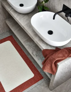 Pappelina Teppich Ilda Brick Vanilla 70 x 180 cm IL4C718