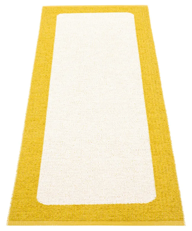 Pappelina Teppich Ilda Mustard Vanilla 70 x 180 cm IL5718