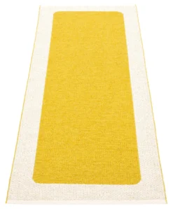 Pappelina Teppich Ilda Mustard Vanilla 70 x 180 cm IL5718
