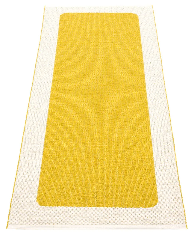 Pappelina Teppich Ilda Mustard Vanilla 70 x 180 cm IL5718