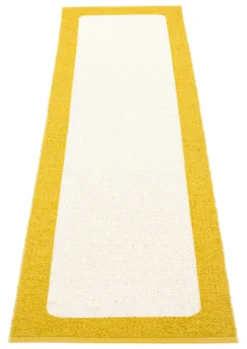 Pappelina Teppich Ilda Mustard Vanilla 70 x 240 cm IL5724