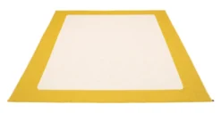 Pappelina Teppich Ilda Mustard Vanilla 180 x 180 cm IL51818