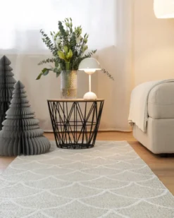 Pappelina Teppich Kotte Linen/Vanilla 70 x 50 cm KE9F705
