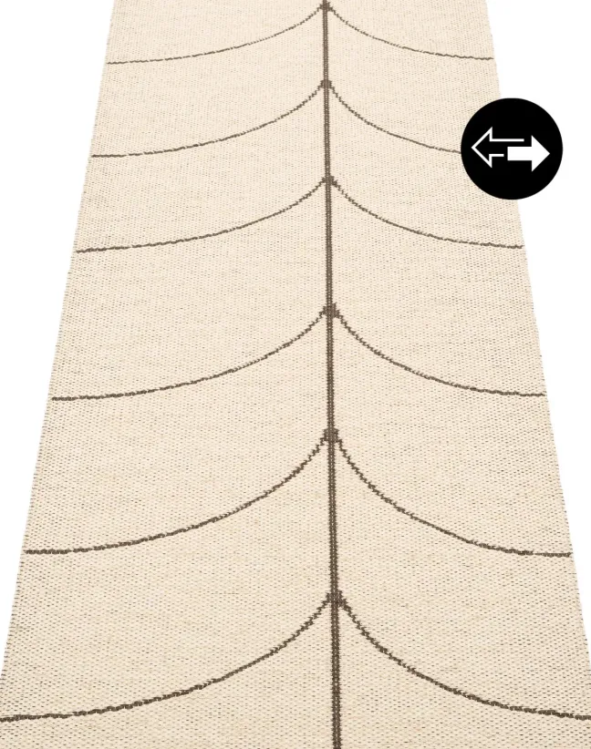 Pappelina Teppich LEIF Dark Brown 70 x 360cm LE6F736