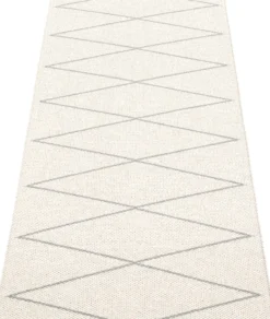 Pappelina Teppich Max Grey/Vanilla 70 x 160 cm MX9716