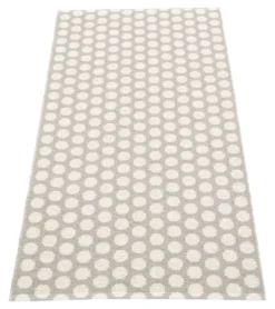 Pappelina Teppich Noa Warm Grey Vanilla Grey stripe 70 x 150cm NO9DD715