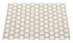 Pappelina Teppich Noa Warm Grey Vanilla Grey stripe 70 x 50cm NO9DD705