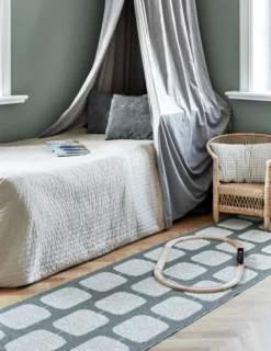 Pappelina Teppich Sten Army Fossil grey 70 x 400 cm ST1G740