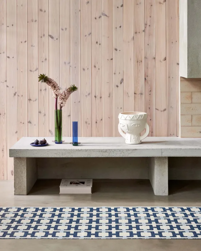 Pappelina Teppich TOM Ocean Blue 70 x 180 cm TOM3F718