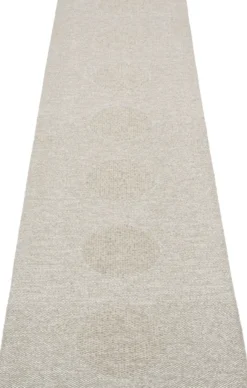Pappelina Teppich VERA 2.0 Bio Edition Linen/Stone Metallic 70 x 280 cm V29F728