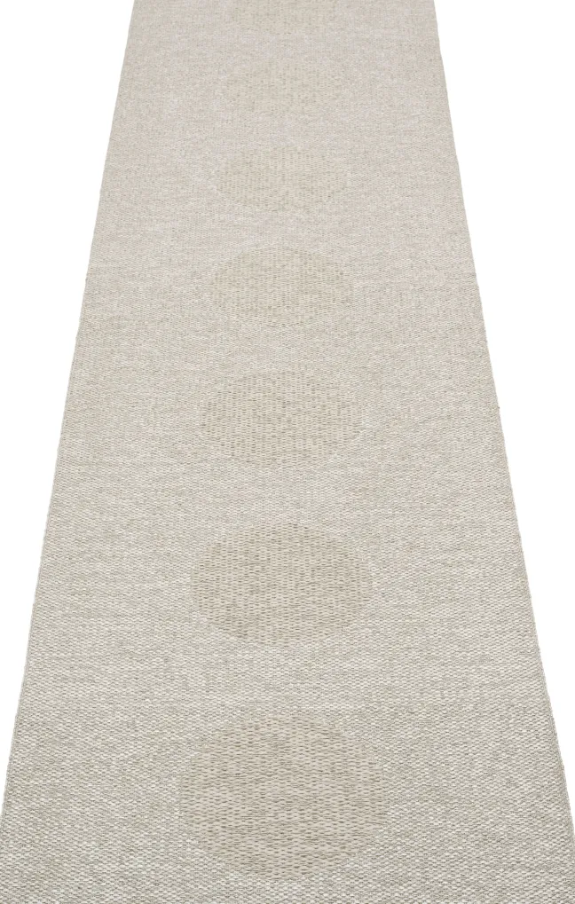 Pappelina Teppich VERA 2.0 Bio Edition Linen/Stone Metallic 70 x 280 cm V29F728