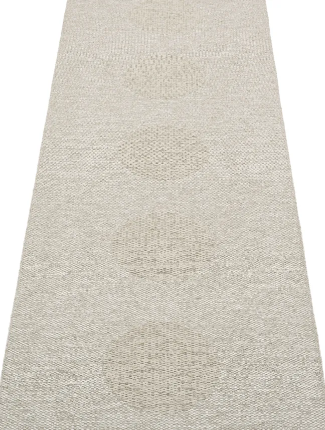 Pappelina Teppich VERA 2.0 Bio Edition Linen/Stone Metallic 70 x 200 cm V29F720
