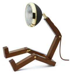 PIFFANY Copenhagen Mr. WATTSON® Original LED Tischleuchte Brass & Matt Black