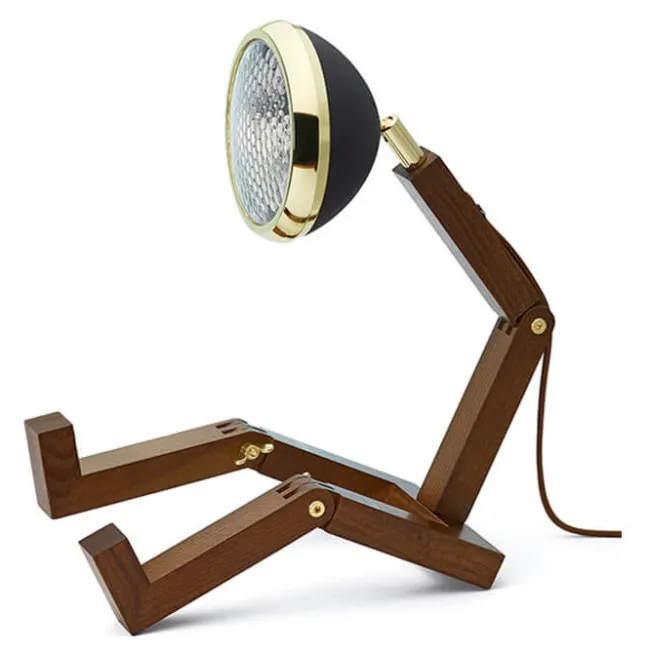 PIFFANY Copenhagen Mr. WATTSON® Original LED Tischleuchte Brass & Matt Black