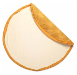Play&Go Organic 2 in 1 Spielzeugsack Ø140cm Grid Gelb Sale