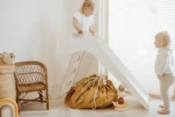 Play&Go Organic 2 in 1 Spielzeugsack Ø140cm Grid Gelb Sale