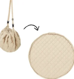 Play&Go Organic 2 in 1 Spielzeugsack Ø120cm stripes brown