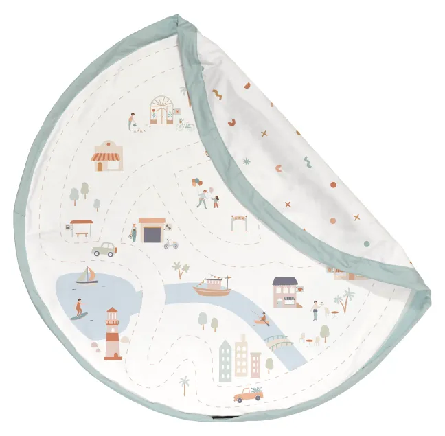 Play&Go Prints 2 in 1 Spielzeugsack Ø140cm citymap