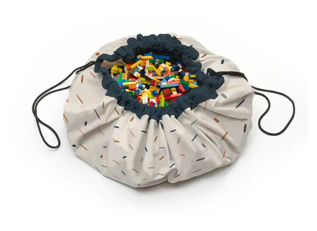 Play&Go Prints 2 in 1 Spielzeugsack Ø140cm confetti