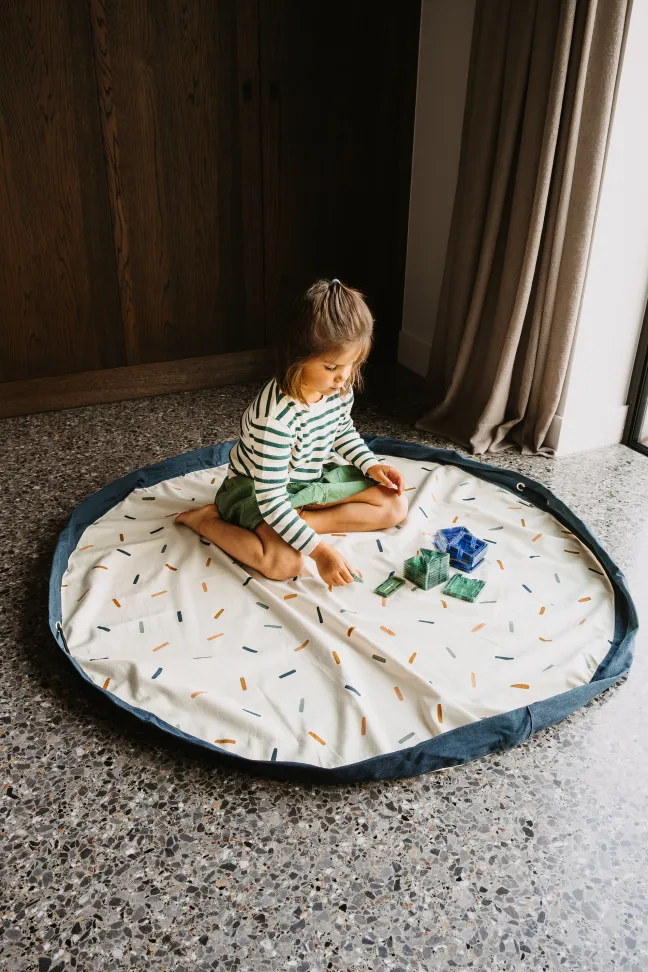 Play&Go Prints 2 in 1 Spielzeugsack Ø140cm confetti