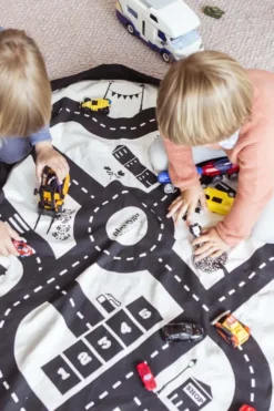 Play&Go Prints 2 in 1 Spielzeugsack Ø140cm Spielstraße