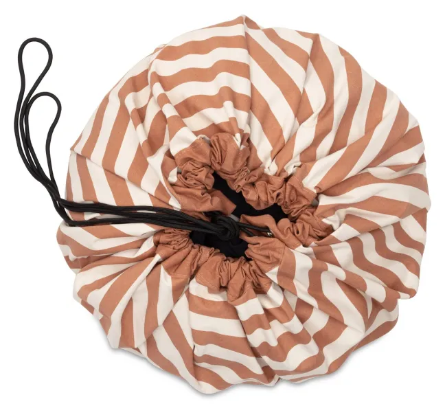 Play&Go Prints 2 in 1 Spielzeugsack Ø140cm Stripes Brown
