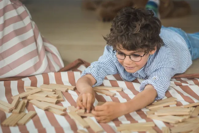 Play&Go Prints 2 in 1 Spielzeugsack Ø140cm Stripes Brown