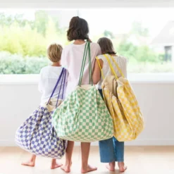 Play&Go Prints 2 in 1 Spielzeugsack Ø140cm Vichy Yellow Sale