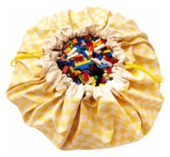 Play&Go Prints 2 in 1 Spielzeugsack Ø140cm Vichy Yellow Sale