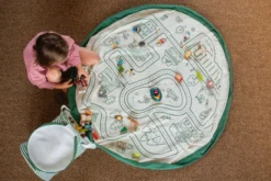 Play&Go Soo Spielmatte Ø140cm mit Stauraum Eimer roadmap