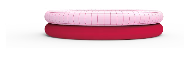 Quut Dippy Planschbecken aufblasbar Ø120cm Cherry