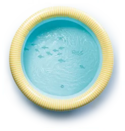 Quut Dippy Plantschbecken aufblasbar Ø80cm Banana Blue