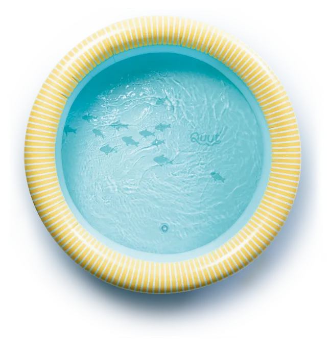Quut Dippy Plantschbecken aufblasbar Ø80cm Banana Blue