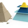 Quut Pira Pyramidenhilfe Sandspielzeug Blau/Gelb