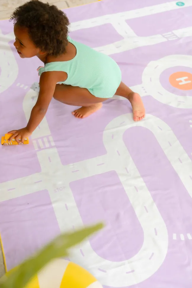 Quut Spieltuch XL (180 x 180cm) Road Lavender