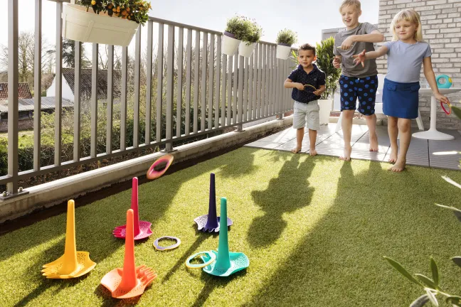 Quut Triplet multifunktionales Sandspielzeug Gelb