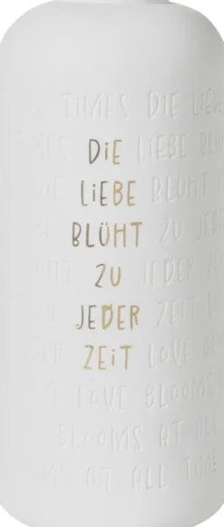 räder Hochzeit Vase Die Liebe blüht zu jeder Zeit weiß