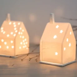 räder Lichthaus Baum Porzellan weiß