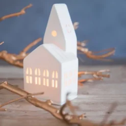 räder Lichthaus kleine Kirche Porzellan weiß