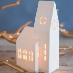 räder Lichthaus kleine Kirche Porzellan weiß