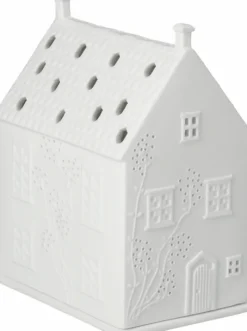 räder Lichthaus Landhäuschen mit Ranken Porzellan weiß